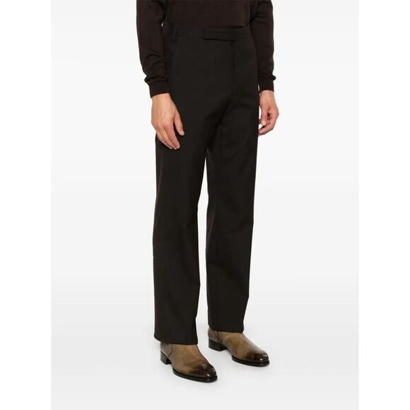 LARDINI Men's Classic Fit Wool Blend Trousers Men BROWN Pants